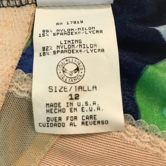 MAXINE OF HOLLYWOOD BATHING SUIT SIZE 12 - Picture 6 of 7